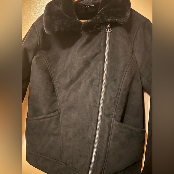 H&M interior faux fur heavy jacket size medium - Picture 4 of 10